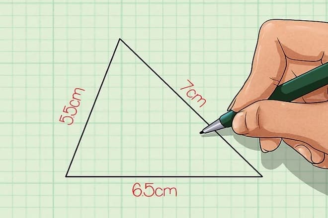 diện tích tam giác lúc biết 3 cạnh